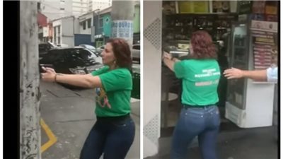 شاهد.. نائبة في الكونغرس البرازيلي تطارد رجلا بالسلاح في الشارع