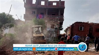 رصد وإزالة 12 حالة تعد بالبناء المخالف بمركز إبشواي