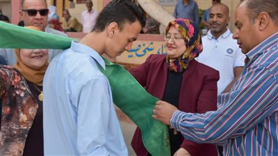 وكيل التعليم تشهد مراسم تنصيب اتحاد طلاب مدرسة بورسعيد الثانوية العسكرية للبنين 