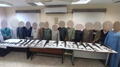 حملة أمنية بأسيوط لضبط حائزي الأسلحة النارية والمخدرات