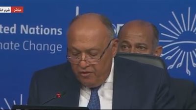 سامح شكري: أرحب بإدراج أطراف قمة المناخ بند جديد حول ترتيبات التمويل (فيديو)