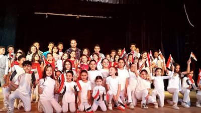 فنون شعبية أطفال تحتفى بذكرى إنتصارات أكتوبر