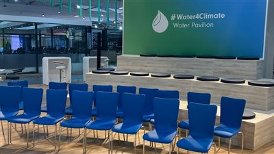 وزير الري يتفقد اللمسات النهائية لإطلاق جناح المياه ضمن مؤتمر COP27 