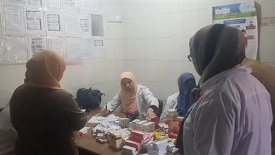 جامعة بنها تنظم قافلة طبية بقرية ترسا بطوخ 