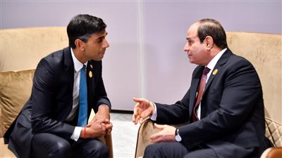 عاجل.. السيسي: مصر تتطلع لتعظيم التعاون الثنائي مع بريطانيا الفترة المقبلة