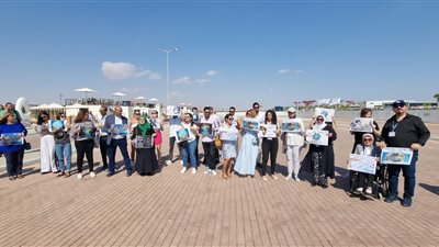 وقفة للمجتمع المدنى بالمنطقة الخضراء بقمة المناخ للمطالبة بسرعة التحرك لإنقاذ الكوكب