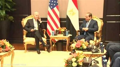 عاجل.. اللقاء الكامل بين السيسي وبايدن 