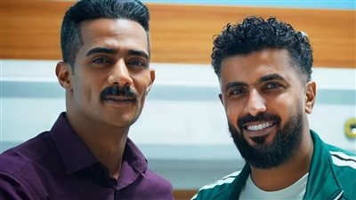  محمد سامي يشارك جمهوره صورة له مع محمد رمضان من كواليس مسلسل العمدة