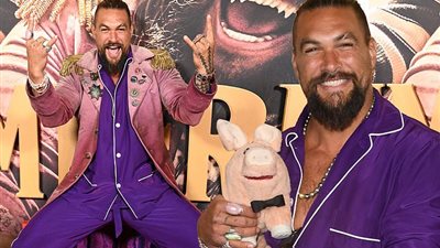 جيسون موموا يحتفل بالعرض الخاص لفيلم Slumberland