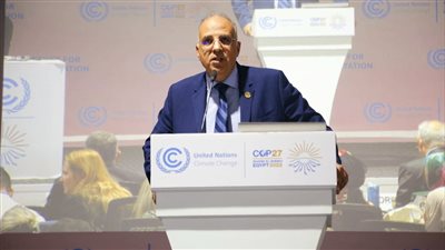 وزير الري: مصر تبذل جهودا كبيرة لوضع المياه في قلب العمل المناخي العالمى 