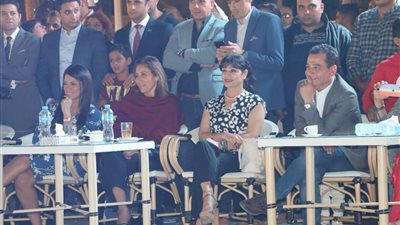 وزيرات مصر فى احتفالات قصور الثقافة بمؤتمر المناخ