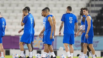 صور مران المنتخب الفرنسي استعدادا لكأس العالم قطر 2022 بكاميرا الفجر الرياضي