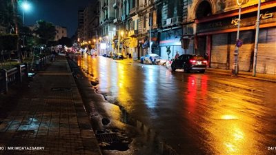 أمطار غزيرة على مناطق عدة في الإسكندرية (صور)