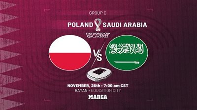 على بي إن سبورتس.. معلق مباراة السعودية وبولندا اليوم السبت 26 فبراير 2022 في كأس العالم