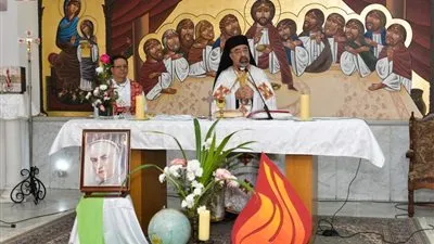 بطريرك الأقباط الكاثوليك يحتفل بذكرى ميلاد القديسة جان أنتيد