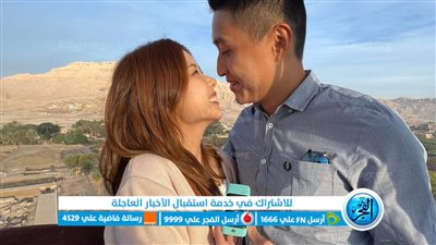 صيني يوثق زواجه على متن رحلة بلون طائر في الأقصر (صور)