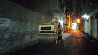 رصف وتطوير متفرعات منطقة الإسكان بالوراق والمنطقة الأثرية وعماني بالبدرشين 