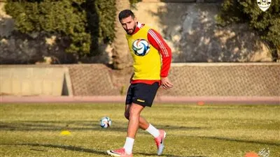 لاعب الإنتاج الحربى يعود من الصليبى للتمرين بعد غياب بالقسم الثاني 