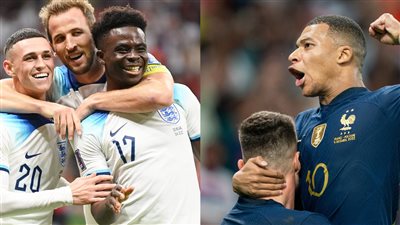 مشاهدة مباراة فرنسا وإنجلترا في كأس العالم 2022 بقطر اليوم