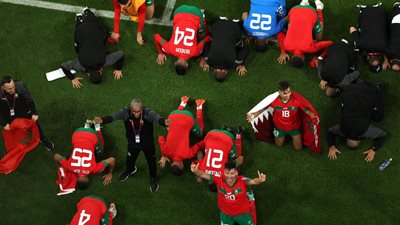 أبرزهم شاكيرا وإيلون ماسك.. نجوم العالم يحتفلون بفوز المغرب التاريخي على البرتغال