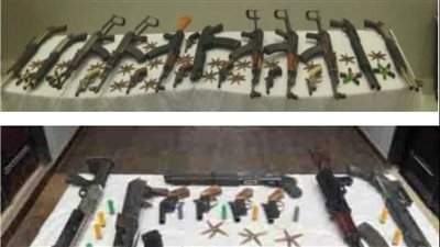 حملة بأسيوط لضبط حائزي الأسلحة النارية والذخائر والهاربين من أحكام قضائية