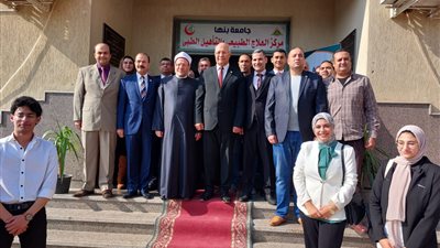 مفتي الديار المصرية ورئيس جامعة بنها يتفقدان عددا من المراكز والوحدات الخدمية بالجامعة