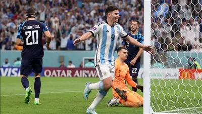 ألفاريز بعد تأهل الأرجنتين: اقتربنا كثيرًا من تحقيق حلمنا