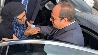 تفاصيل توقف موكب السيسي للحوار مع سيدة مسنة