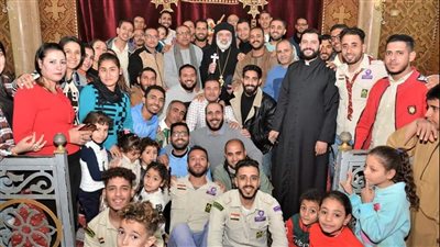  الأنبا باسيليوس يترأس الاجتماع العام بكنيسة مار جرجس بالعزية بالقوصية 