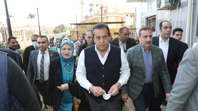 وزير الصحةومحافظ المنوفية يتفقدان مستشفى سرس الليان العام ويُشيدان بانتظام العمل