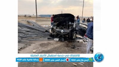 عاجل.. ننشر اللقطات الأولى من حادث تصادم 5 سيارات أسفل نفق الأوسطي