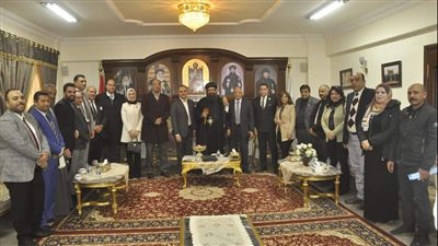 صلوات وتهاني عيد الميلاد بإيبارشية أبنوب والفتح وأسيوط الجديدة