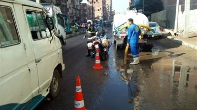تكثيف لجان إدارة المرور بجميع مراكز المنوفية تزامنا مع سقوط أمطار