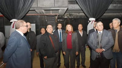 وزيرة الثقافة تتفقد 