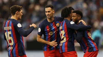 تواجد ليفاندوفسكي وفاتي.. تشكيل برشلونة المتوقع أمام ريال مدريد اليوم في نهائي كأس السوبر الإسباني