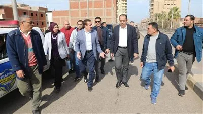 محافظ المنوفيةيتابع البدء في أعمال الصيانة بكوبري الباجور العلوي 