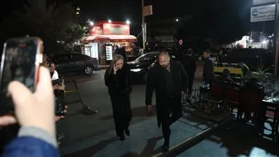 أول ظهور لـ ريهام سعيد مع ريم البارودي في عزاء والدها بعد انتهاء الخلافات بينهما