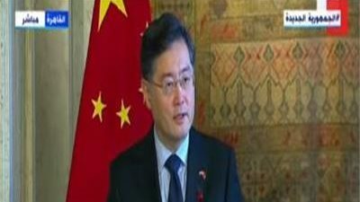 وزير الخارجية الصيني: ندعم مساعي مصر لتحقيق التنمية والنهضة (فيديو)