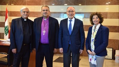 رئيس الطائفة الإنجيلية بمصر في ضيافة وزير التعليم اللبناني