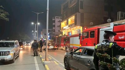 	ندب المعمل الجنائي لفحص حريق مطعم ببنها 