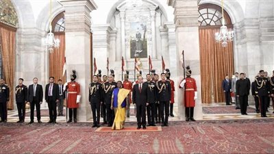 رئيسة الهند تشيد بدور مصر على صعيد ترسيخ الاستقرار في الشرق الأوسط وإفريقيا