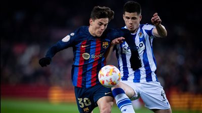 نتيجة وملخص أهداف مباراة برشلونة وريال سوسييداد في ربع نهائي كأس ملك إسبانيا