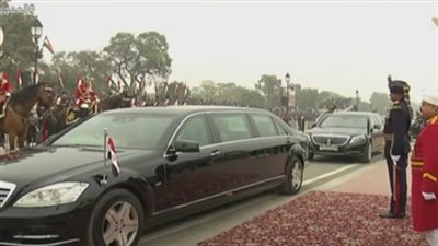 شاهد.. لحظة مغادرة السيسي احتفالات يوم الجمهورية بالهند