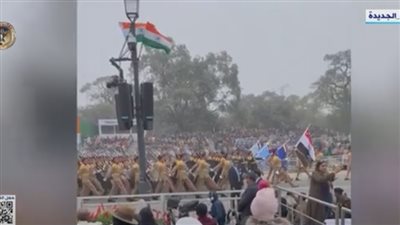 بحضور السيسي.. القوات المسلحة تشارك في عروض احتفال الهند بيوم الجمهورية (فيديو)