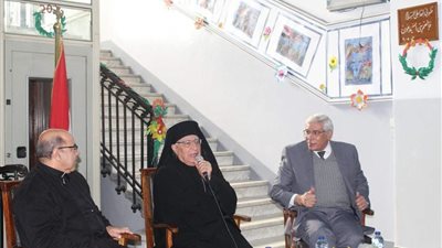 بطريرك الروم الكاثوليك يزور المدرسة البطريركية برمسيس ويتفقد الهيئة الإدارية للجمعية الخيرية
