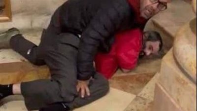 تفاصيل اعتداء متطرفين على كنيسة حبس المسيح في القدس