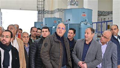 وزير الري يتفقد محطتي رفع السلام الرئيسية وشادر عزام بمحافظة بورسعيد 