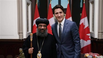 رئيس الوزراء الكندي يلتقي الأنبا بولس والأنبا أرشيليدس