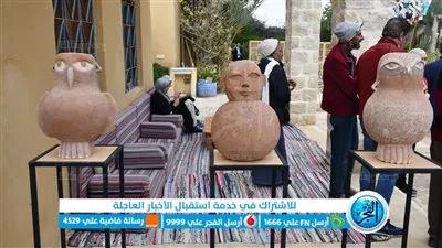 محافظ الفيوم يتفقد أقسام معرض الأعمال الفنية بقرية تونس