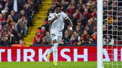 هدف فينيسيوس الثاني أمام ريال مدريد اليوم في دوري أبطال أوروبا